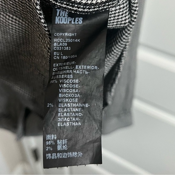 The Kooples Houndstooth Button-down Shirt Size Large - Picture 4 of 6